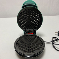 Machine à gaufres électrique domestique très vendue, 5 empreintes rondes, mini gaufrier en forme de cœur pour le petit-déjeuner