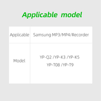 Kabel Pengisi Daya Sinkronisasi Data USB untuk Samsung MP3 MP4 Player YP-P2 P3 S3 S5 Q1 Q2 R1 T9 T10 T10 T08 K3 K5 E10 U10 B10 B20 D20