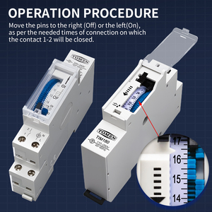 สวิตช์ตั้งเวลา24ชั่วโมงรีเลย์ไฟฟ้า110V 220V รถไฟ16A ปั๊มดินมอเตอร์ปั๊มโปร่งใส oxygenerator - Product Image 6