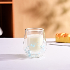 Tazza Resistente al Calore all'Ingrosso, Bicchiere in <span class=keywords><strong>Vetro</strong></span> a Doppio Strato, Tazza da Caffè in <span class=keywords><strong>Vetro</strong></span> a Doppia Parete <span class=keywords><strong>con</strong></span> <span class=keywords><strong>Fiori</strong></span> Secchi - Product Image 5