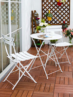 Ensemble de Tables et chaises de jardin, pour un gain de place coloré, Portable, Patio, maison, café, Restaurant