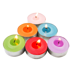 Bougies chauffe-plat artisanales en cire de paraffine non parfumée pour Noël, mariages, anniversaires, décoration intérieure et fêtes. - Product Image 5