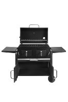 Barbecue à usage intensif d'extérieur OEM avec armoire et table d'appoint pliable Barbecue à charbon mobile utilisé par plus de 5 personnes