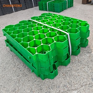 CHANGFENG HDPE Perméable Plantation Herbe Pelouse Pavé Grille Vert Noir Stabilisateur Allée Herbe Grille pour Drainage - Product Image 5