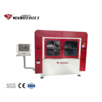 Machine de découpe à jet d'eau CNC compacte S0808 pour la découpe de précision du métal 800x800mm, découpeuse industrielle entièrement fermée