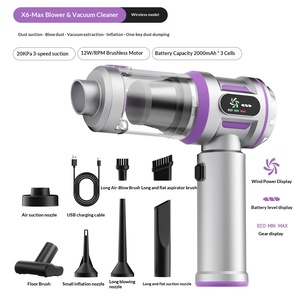 Aspirateur de voiture sans fil à aspiration super puissante, aspirateur portable sans sac, souffleur intégré, batterie au lithium - Product Image 6