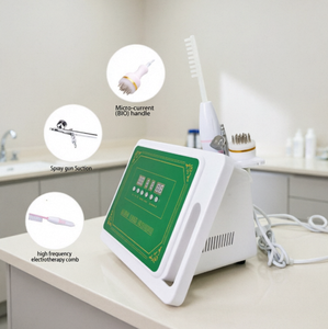 Máquina de Tratamiento Capilar de Escritorio 2026 Más Vendida, 4 Funciones, Electroterapia de Alta Frecuencia, Peine Meridiano, Pistola de Succión y Pulverización - Product Image 1