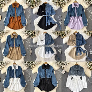 Chemisier élégant et noble <span class=keywords><strong>pour</strong></span> femme, col en V, imprimé floral, manches longues, boutonné, en coton biologique, <span class=keywords><strong>pour</strong></span> soirée, été, décontracté, en mousseline - Product Image 3