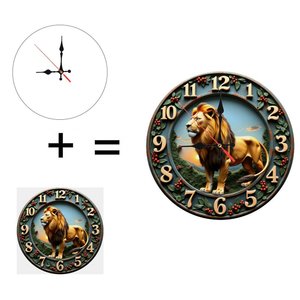 Horloge murale en bois Dark Stain 25x25cm avec finition <span class=keywords><strong>couleur</strong></span> Espresso ou Ébène - Product Image 1