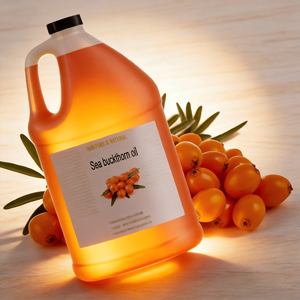 Óleo de Fruto de Espinho Marítimo 100% Puro e Natural, Extraído a Frio, Óleo de Semente de Espinho Marítimo para Massagem Corporal e Capilar - Product Image 1