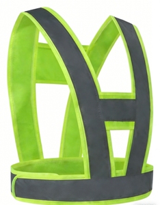 High Visibility <strong>Reflective</strong> Safety Vest with Elastic Outdoor Running and Cycling Traffic Safety <strong>Reflective</strong> <strong>Belt</strong> <strong>Customized</strong> logo - Product Image 3