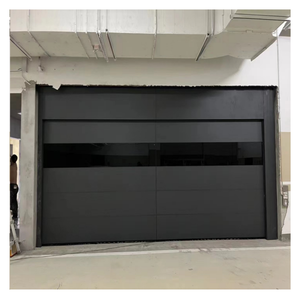 <span class=keywords><strong>Porte</strong></span> <span class=keywords><strong>de</strong></span> <span class=keywords><strong>garage</strong></span> <span class=keywords><strong>sectionnelle</strong></span> <span class=keywords><strong>motorisée</strong></span> en verre pleine hauteur, sans cadre, avec sécurité - Product Image 5