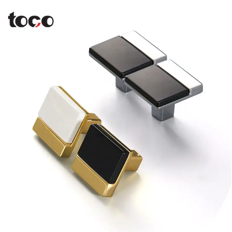 Toco Popular Zinc G Profile Powerblock Knurled Replacement Premium Cabinet Refrigerator Drawer Pull Quartz Crystal Handles