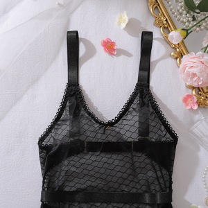 Lingerie Sensuale Sexy Erotica con Trasparenze, <span class=keywords><strong>Body</strong></span> in Rete con Bretelle, Lingerie Trasparente per Donne - Product Image 4