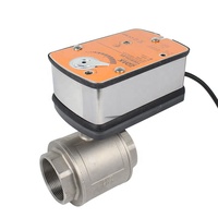 Vanne de régulation électrique modulante EDAK, en acier inoxydable SS304, à sécurité intégrée, 4-20mA 0-10V, filetage NPT BSPT 1/4''-2'' DN8-DN50, 2/3 voies
