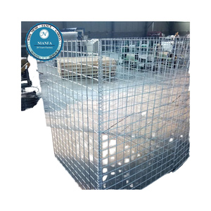 Mạ kẽm hàn <span class=keywords><strong>gabion</strong></span> hộp <span class=keywords><strong>2</strong></span>*<span class=keywords><strong>1</strong></span>*<span class=keywords><strong>1</strong></span> sông ngân hàng malla soldada gabione với hình dạng lỗ vuông - Product Image 1