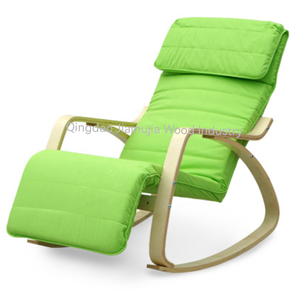 JIAMUJIA Kayu Beech Ruang Tamu Rumah Kantor Komersial Santai Kursi Santai Kursi Goyang <span class=keywords><strong>Bentwood</strong></span> Stackable - Product Image 4