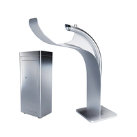 Distributeur d'eau extérieur en forme de main fontaine à barboteur distributeur d'eau en acier inoxydable extérieur pour lieu public