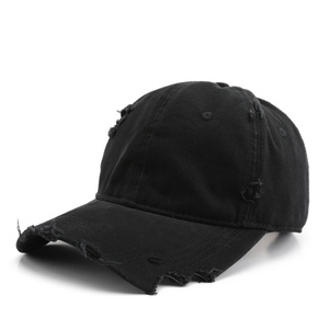 Gorras de Béisbol Ajustables Impermeables con Detalles Desgastados - Estilo Urbano Deportivo y Vanguardista para Hombre y Mujer, Tela Jersey, Look Moderno - Product Image 1