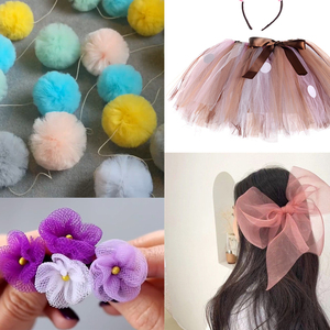 Lưới Váy Xòe Trang Trí Tiệc Instagram Polyester Lưới Vải Tuyn Mềm Mịn Lưới Vải Tuyn Màu Tím Nhạt - Product Image 4