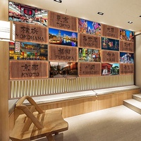 Célèbre fond scénique japonais décoration restaurant papier peint auto-adhésif