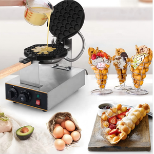 Профессиональная вафельница для яичных вафель 1410 Вт, с антипригарным покрытием, готовит за 3 минуты, для кафе и детских закусок - Product Image 6