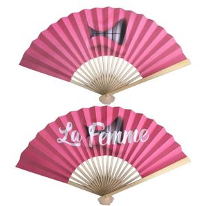 2Sides Custom Printing Fabric Foldable Hand Held Fan Bamboo Fan - Product Image 6