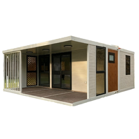 Structure en acier, panneau sandwich, villa simple, robuste et durable avec garantie