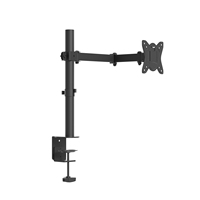 Support d'écran robuste, capacité de charge maximale de 22 lb, plage d'inclinaison de 80 degrés, support d'écran pour bureau pour écrans de 19 à 32 pouces