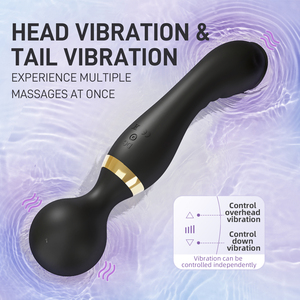 Masturbazione vaginale a doppia testa vibratore AV Stick potente massaggiatore bacchetta vibratore giocattoli del sesso per le donne - Product Image 5
