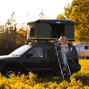 3-4 Persons Abs Hard Shell Roof Tent Waterproof Foldable <b>Car</b> Roof Top Tent Lightweight Outdoor Camping Rooftop Tent Hardshell - Product Image 1