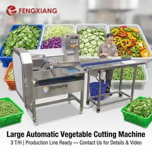 Large Capacity Industrial SUS304 Stainless Steel Vegetable Cutting Machine for Process Line 3T/H - Product Image 1