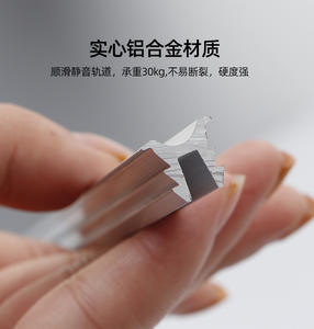 ตู้เก็บของแบบรางเลื่อนภายในแบบซ่อน  ล้อเลื่อนประตูบานเลื่อนกระจกพร้อมราง - Product Image 6