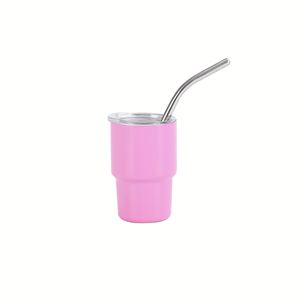 Mini-gobelet portable en acier inoxydable avec paille pour les boissons quotidiennes en voiture - Product Image 1