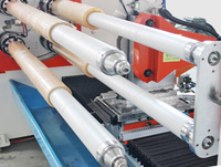 Machine de découpe automatique de ruban adhésif à quatre arbres JCD 1300 mm, avec tourelle de refendage et rembobinage, tensionnement automatique servo et contrôle PLC