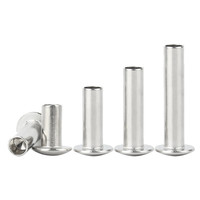 M2 M2.5 M3 M4 M5 M6 DIN 6791 Aluminium Rond Plat Bouton Truss Tête Demi Semi Creux Rivet Diamètre 2mm 3mm 4mm 5mm 6mm