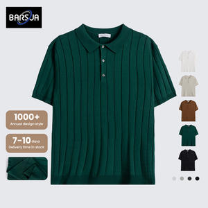 Polo a Maniche <span class=keywords><strong>Corte</strong></span> da <span class=keywords><strong>Uomo</strong></span> in Maglia, Personalizzabile con LOGO, OEM&ODM, Estivo, Antirughe, Tinta Unita, Nuovo Stile Casual Business - Product Image 6