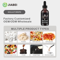 Extrait de Shilajit pur de l'Himalaya, résine naturelle, purifié, gouttes de Shilajit pour dosage liquide oral, adultes, marque privée OEM