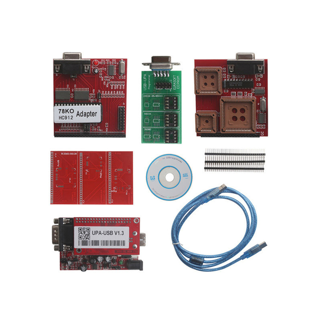 UPA-USB Serial Programmer Full Package V1.3 UPA USB ECU Programmer Compatible with STMicroelectronics Motorola Microchip EEPROM
