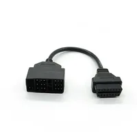 Linkyou Hochwertiges OBD2-Adapterkabel Kupferleiter 22-polig PVC 300mm 24V/12V Kfz-Diagnosewerkzeug