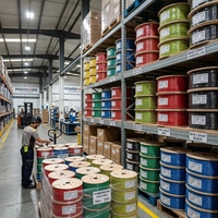Fil électrique flexible en cuivre BVR isolé en PVC 1,5-10 mm² 450/750 V Câble de câblage pour bâtiments CE GB