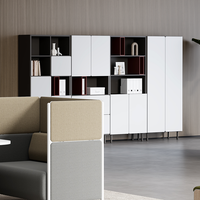Vente d'usine, meubles de bureau modernes, armoire de rangement de bureau en mélamine, armoire de classement modulaire