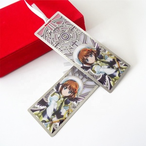 Marque-page de dessin animé personnalisé <span class=keywords><strong>Cardcaptor</strong></span> <span class=keywords><strong>Sakura</strong></span> en métal imprimé de couleur - Product Image 1