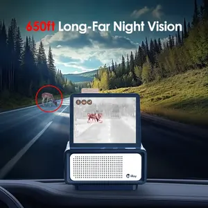 InfiRay NV2 caméra thermique infrarouge caméra de tableau de bord 4k brouillard vision nocturne caméra de voiture avec imagerie thermique