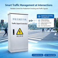 Contrôleur de feux de signalisation adaptatif coordonné à 96 canaux de signalisation pour les intersections routières et les systèmes de contrôle de la circulation