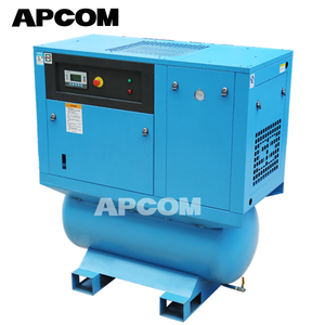 APCOM 15HP 11KW אוויר מדחס בשילוב עם מייבש ומקלט טנק בורג מדחס אוויר 500L - Product Image 4