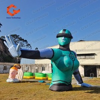 Túnel Inflable Gigante Personalizado con Diseño de Diosa Elegante, Arco Inflable con Cabeza Humana, Escultura de Diosa Inflable para Escenario de DJ