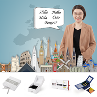 Boîte d'emballage magnétique de bouteille de parfum avec ruban Boîte cadeau de tiroir de bijoux de luxe biodégradable