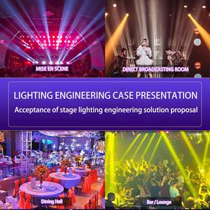 Luz de Haz LED 3 en 1 de 16/24 Canales y 380 W, Rotación Horizontal de 540° y Vertical de 280°, Control DMX512, RGB para Uso en Ingeniería de Escenarios - Product Image 6