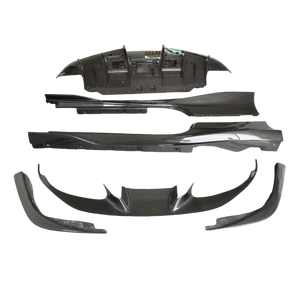 Per l'upgrade di <span class=keywords><strong>Ferrari</strong></span> F8 modificato OEM-dry in fibra di carbonio paraurti anteriore con labbro inferiore gonna laterale posteriore diffusore posteriore Spoiler Body Kit - Product Image 1